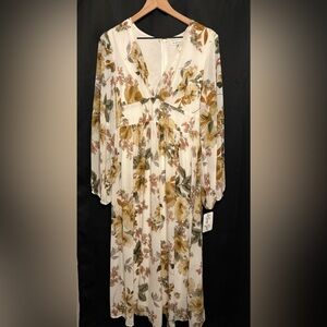 Klassy Girl Floral Long Sleeve Dress